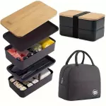 2 Katlı Bento Öğleç Seti Çantalı